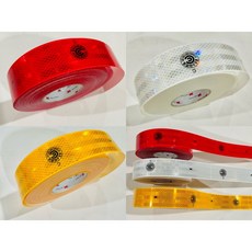 3M 983鑽石級反光貼紙-ARTC認證款，高黏性，夜間安全反光，車身裝飾, 紅色, 1個