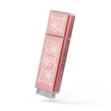 TCELL 冠元 老屋顏聯名款 128GB 台灣鐵窗花 USB3.2 高速傳輸隨身碟-粉色, 1個, 時代花語(粉)