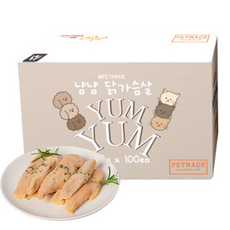 차차펫 펫메이드 냠냠 닭가슴살 22g X 100개