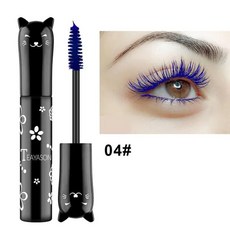투명마스카라 1Pcs 4d 실크 섬유 마스카라 방수 빠른 드라이 속눈썹 길게 화이트 클리어 블루 브라운 엑스트라 볼륨 메이크업 화장품, 1개, 04blue