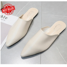 모녀애 베스트 여성 클래식 실루엣 뮬 뾰족한 앞코 데일리룩 블로퍼(재입고)