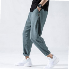 골프 마바지 롤업팬츠 린넨긴바지