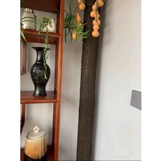 가짜 뒷면 나뭇결 버드나무 조화 벽지 껍질 나무 시트지, 길이 4m 폭 0.5m 접착제있음