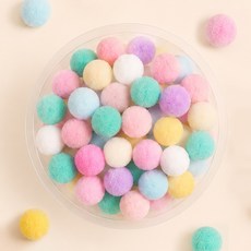 뮤즈 파스텔 퐁퐁이 / 폼폼이 뿅뿅이 칼라솜 솜방울, 1개, 25mmx250개