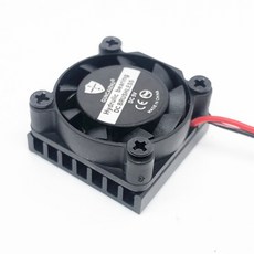 방열판이 있는 유압 베어링 그래픽 카드 2507 냉각 5V 25MM 12V 24V 25X2, 검정색, RGB 없음