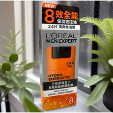 L'ORÉAL MEN EXPERT 巴黎萊雅 男仕8效勁能保濕乳液, 1個, 8效勁能保濕乳液50ml