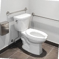 웍스알 안전 보조손잡이 일자형 32파이 변기손잡이, 1) 32X400mm/DS