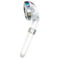 Water More 水摩爾 強力增壓細水SPA蓮蓬頭 304面板專利升級款 24 x 7.5 x 6cm 127g, 銀色 + 透明色, 1組