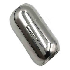 550傘繩 不銹鋼鈦綱雙圓頭磁鐵扣 繩徑4mm 6mm 8mm - 登山安全裝備, 亮銀, 1個