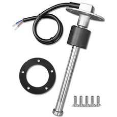 EMIHO 10mm 보트 연료 전송 유닛 240-33ohms 180mm(7인치) 해양 가스 탱크 디젤 게이지 RV 트럭 차량용, EMIHO 10mm 보트 연료 전송 유닛 240-33o