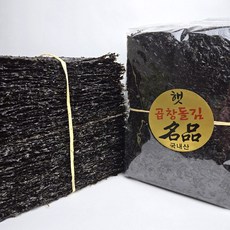 [바다찬미] 백화점납품용 햇 곱창돌김(특품) 100매 신안 완도 해남 진도, 1개, 420g