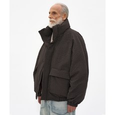 매장정품 파르티멘토 PARTIMENTO 마이크로 체크 푸퍼 패딩 브라운 PY-25441 BR 503633