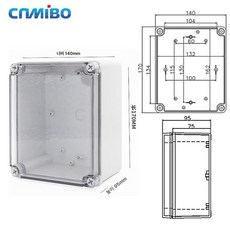 케이스 우퍼 인클로저 듀얼 미로형 자작 멀티미디어 튜닝, 스카이블루 170 x 140x95 투명 뚜껑, 기본 모델명/품번