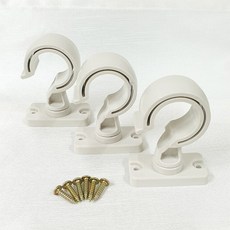 로즈퀸 커튼봉 브라켓 35mm 봉걸이 3p세트, 1세트, 아이보리