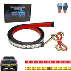 60인치 LED 테일게이트 라이트 스트랩 테일게이트 라이트 스트랩 브레이크 방향지시등 다이내믹 방향지시등 브레이크 및 방향지시등, Straight Out, 47.2 inch