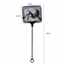 참새그물 낚시뜰채 접이식 어항 낚시 그물 바다뜰채 티타늄뜰채, 정사각형 텔레스코픽