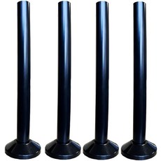 로카탈 블랙 라디에이터 파이프 & 슈라우드 키트 4쌍 플라스틱 커버 16mm x 200mm 중앙 난방 클립 벽 튜브 장식용 액세서리
