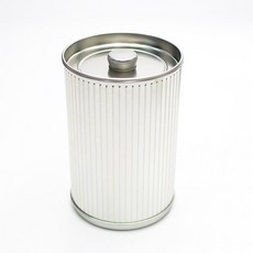 BETTHAJ 뚜껑포함 베타이 차통 틴케이스 쿠키 커피 보관통 실버 1.3L, 1개, 단일상품1
