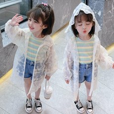 뿜이네 키즈여아 가디건 레이스가디건 샤랄라레이스가디건