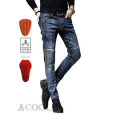 【ACOOL鞋庫文創】14-11防摔牛仔褲 機車褲 重機騎行褲 高彈 透氣