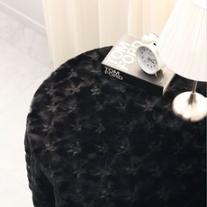 극세사 헤르메스 페이크퍼 테이블 인테리어 벨보아 부드러운원단 인조털퍼 포토카드 촬영용 털원단 18컬러 바느질감, 블랙, 1개