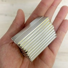 NS50*10*2T 네오디움 사각자석 NS 가로 50mm x 세로 10mm x 두께 2mm[유리], 20개