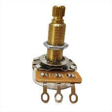 전위차계 스플라인 작은 냄비 일렉트릭 기타베이스 효과 앰프 톤 볼륨 28mm, A500K, 금