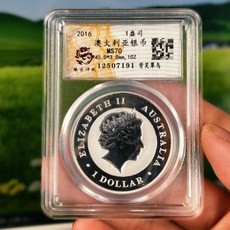 2016年澳大利亞 Kookaburra 1盎司 999 純銀幣 MS70 珠古評級, 如圖所示, 1個
