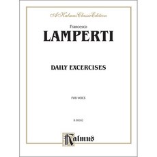 람페르티 성악 연습 악보 코랄 보컬 트레이닝 Lamperti Daily Exercises in Singing [00-K09162]