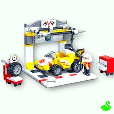 PS 반바오 블록 타이어 검사장 블록완구, 단품, 1