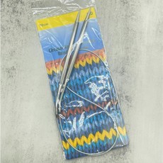 메탈 줄바늘 80cm 뜨개용품 뜨개도구 6mm, 1개