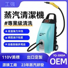 工強 蒸汽清潔機 110V 專業級 高溫強力蒸汽衝洗消毒機, YQ-3000A藍款（贈拖把）, YQ-3000A