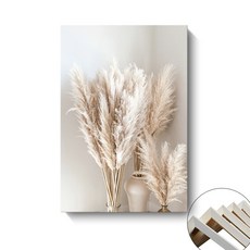 斯堪的納維亞風格現代大海風景蘆葦酒店牆面藝術掛, 無框畫（內框+畫布）B,35x50cm