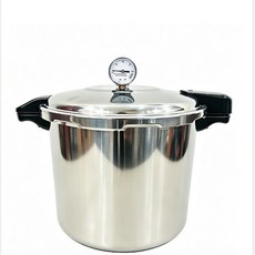 鋁合金帶表壓力鍋 家用通用 雙耳設計 32cm, 復底帶表壓力鍋, 1個