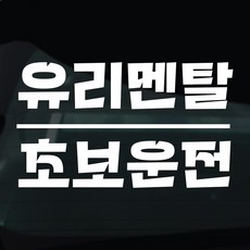 디자인황소 초보운전 스티커 차량스티커 차량 자동차 데칼 시트지, 1개, 28 유리멘탈초보운전