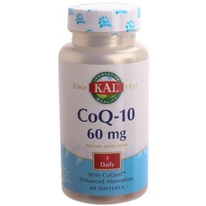 KAL 輔酶Q10軟膠囊 60mg, 60顆, 1罐