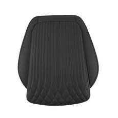 WAHA 차량용 버킷형 방석 나파가죽 통풍 쿠션 사계절용, 버킷형 방석-블랙, 1개