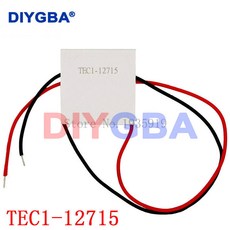 TEC1 12706 12703 12704 12705 12708 12709 12710 12712 12715 열전 냉각기 펠티에 40x40mm 12V 펠티에 요소 모듈, TEC1 12715, 1개