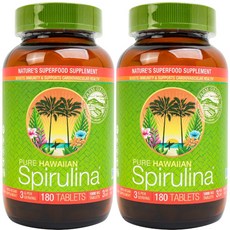 Nutrex Hawaii 夏威夷螺旋藻錠 1000mg, 180顆, 2罐