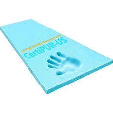 소파 쿠션 의자 시트 DIY 공예용 오버홀스터리 폼 2.5 고밀도 젤 메모리 CertiPUR-US 슬로우 리바운드 72241 인치 패딩, 24*72*1 IN