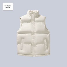 Bai Hey Bai 白黑白 保暖羽絨棉背心 立領防風防寒設計 多色可選