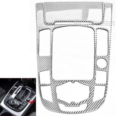 碳銀 亮光3D真碳纖維 Carbon Fiber 真卡夢 換檔面板 排檔面板 貼片 適合 09-12 A4L A5 Q5, 1個