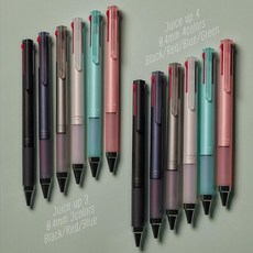 PILOT 百樂 0.4mm Juice up 超級果汁筆 4色筆, 1個, 四色(LKJP-60S4),黑-B