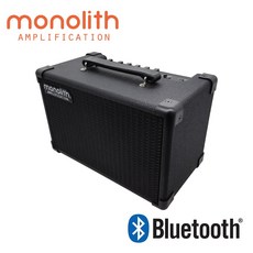 모노리스 블루투스 베이스기타전용 앰프 PB-15T 15W, 블랙, 1개