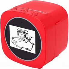 가정용 DIY 프로젝트 및 휴대용 AI 음성 제어 프린터 사진 생성 기능이 있는 스마트 잉크 없는 흑백 열 라벨 블루투스 APP 2.4인치 디스플레이 Luocute, 가정용 DIY 프로젝트 및 휴대용 AI 음성 제어 프린
