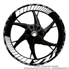 허브 데칼 스트라이프 테이프 내부 휠 스티커 반사 오토바이, 29. WZF, 1개