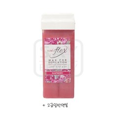 이탈 소프트 왁스 플렉스 카트리지 라즈베리 100g 왁스 + 고급면봉, 1개