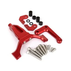 YAMAHA MT09 2024 오토바이 CNC 알루미늄 조정 가능한 스티어링 댐퍼 안정기 안전 제어 브래킷 키트, 01 빠른, 11 Red Bracket