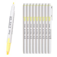 PILOT 키레나 베이직 형광펜, 10개, 옐로우, (키레나 베이직)