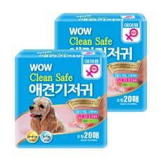 와우한빛 애견기저귀, 2개, 20개입, 소형